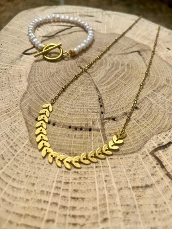 Collier Feuilles de Lumière
