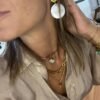 Boucles d'oreilles Nacre Royale