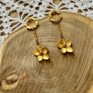 Boucles d'oreilles Fleur d'Or